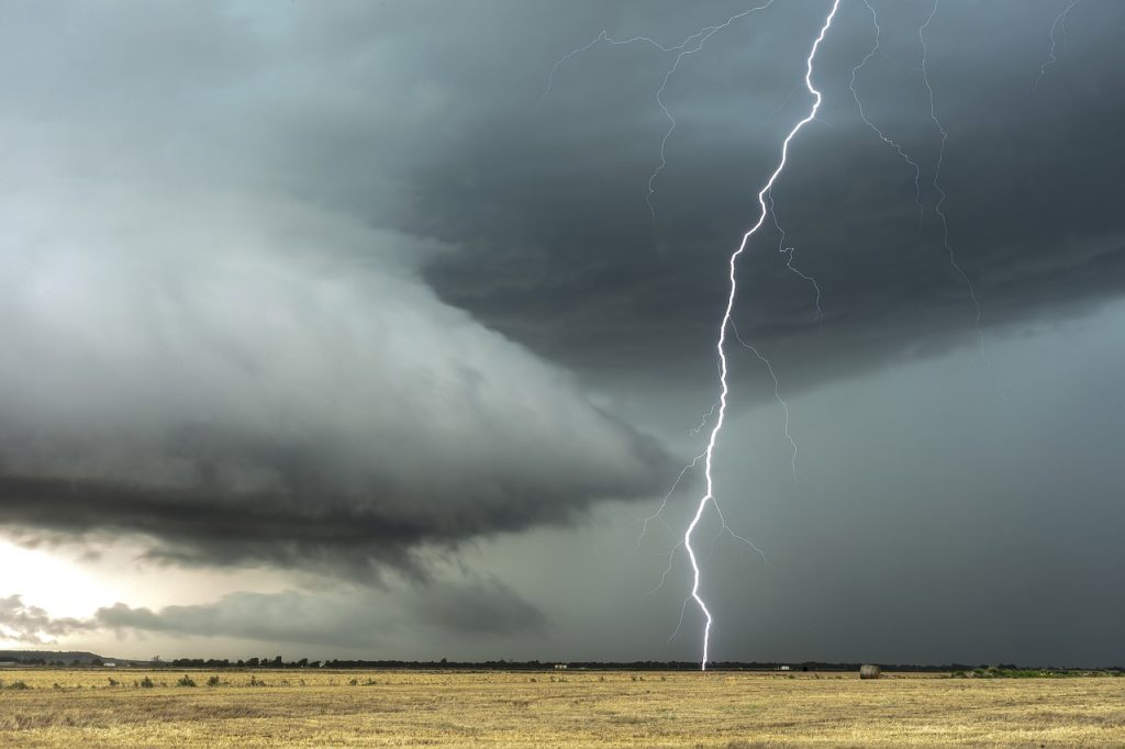 lightning, clouds, thunderstorm